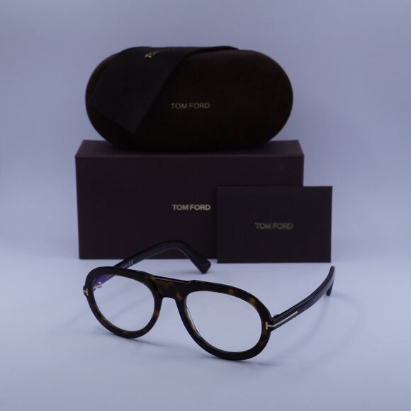Tom Ford FT5756-B 052 Eyeglasses Havana 53mm Aviator Frame - Picture 9 of 9